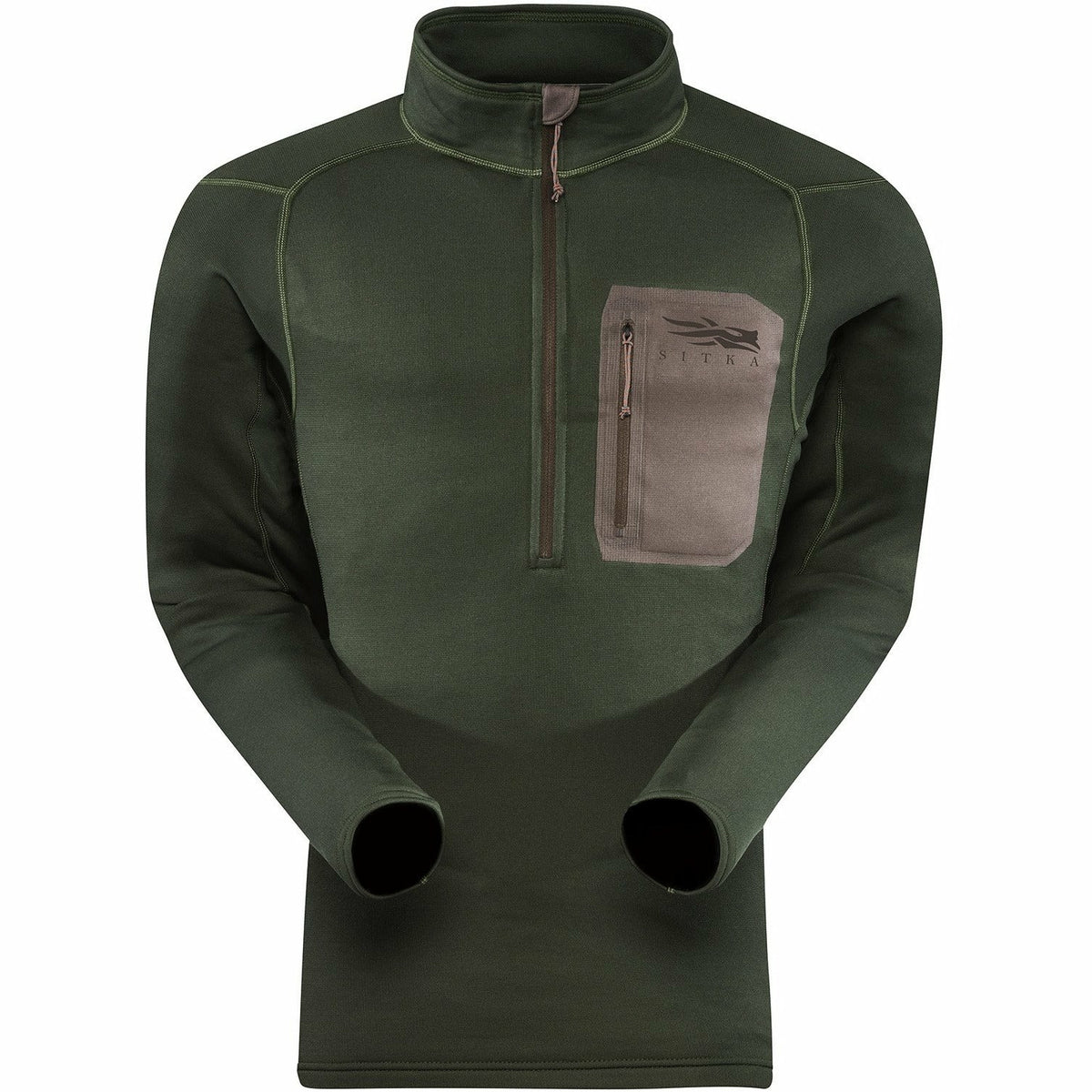 Core Midweight Zip-T Forest