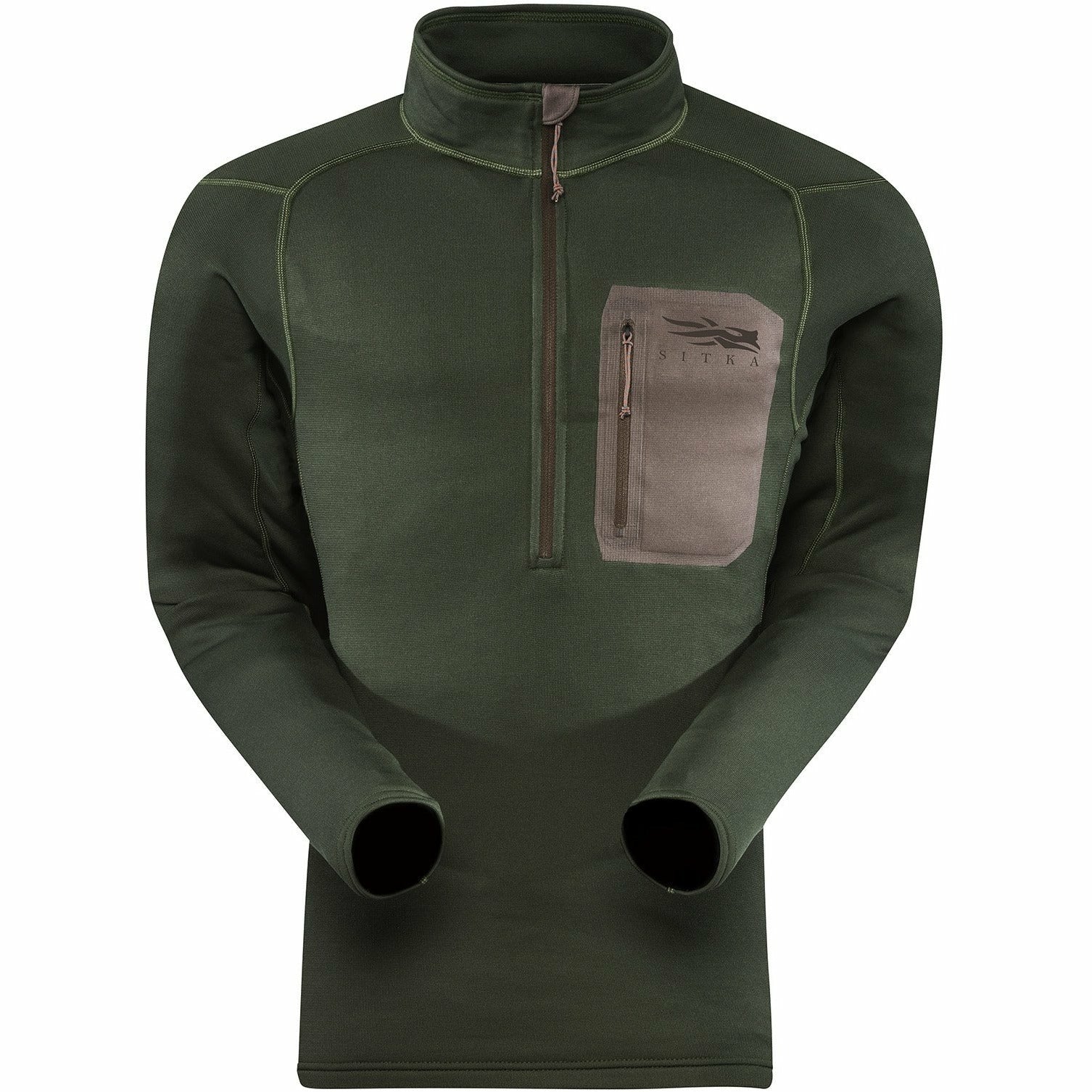 Core Midweight Zip-T Forest