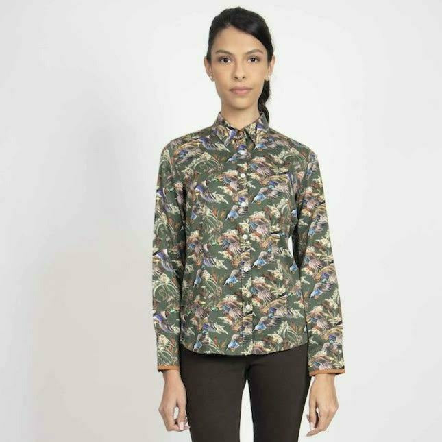 Green Ducks &amp; Reeds Shirt