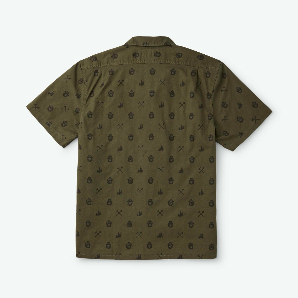 Smokey Bear Camp Shirt Olive - STORLEK MEDIUM