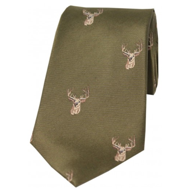 Sidenslips Country Green med Kronhjort