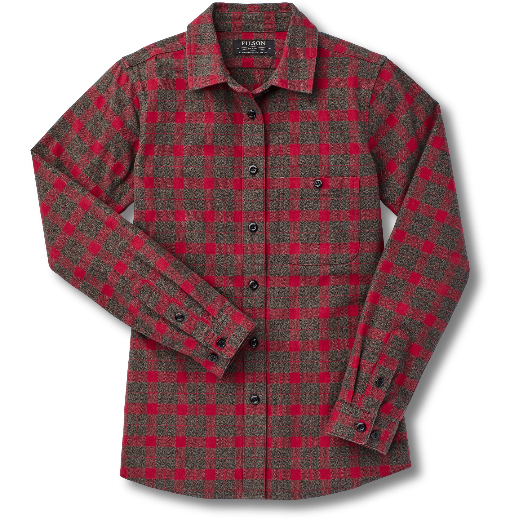 Women's Alaskan Guide Shirt Heather Taupe/Red Plaid