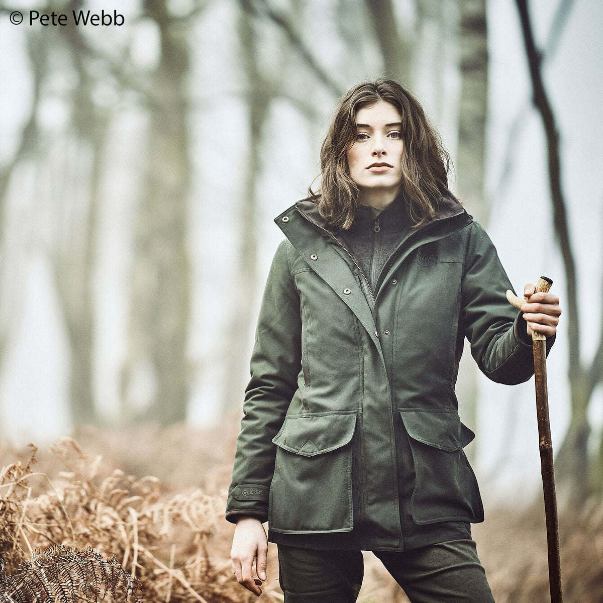 Whisper Highland GTX Jacket Women Dark Moss - STORLEK 42