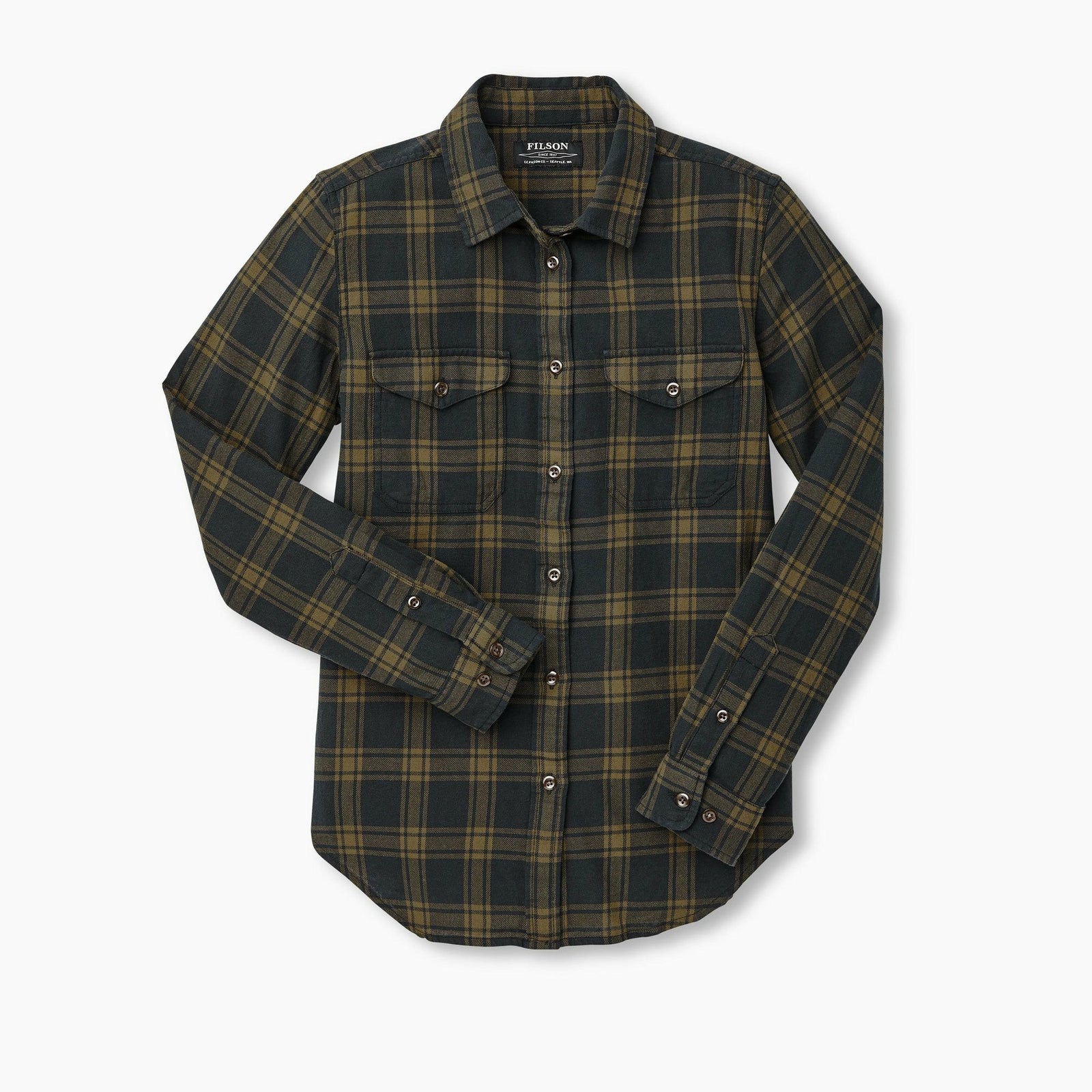 Womens Scout Shirt Black/Dark Olive Plaid