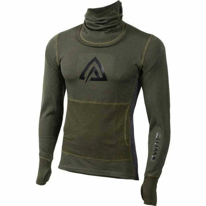 Warmwool Hoodsweater Man Olive