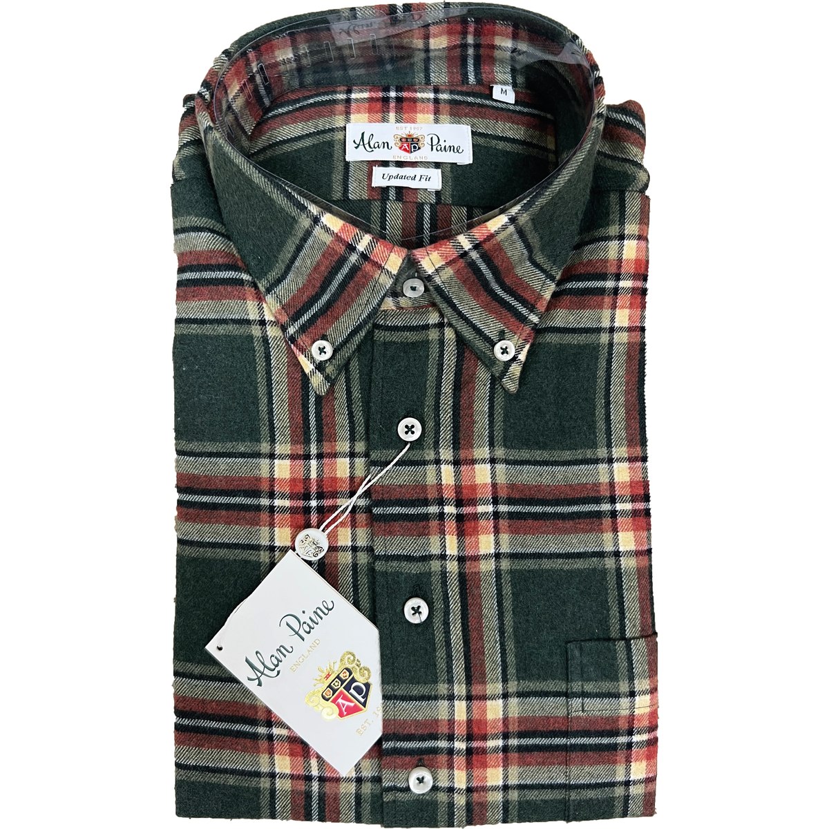 Rutig Herrskjorta Green Check