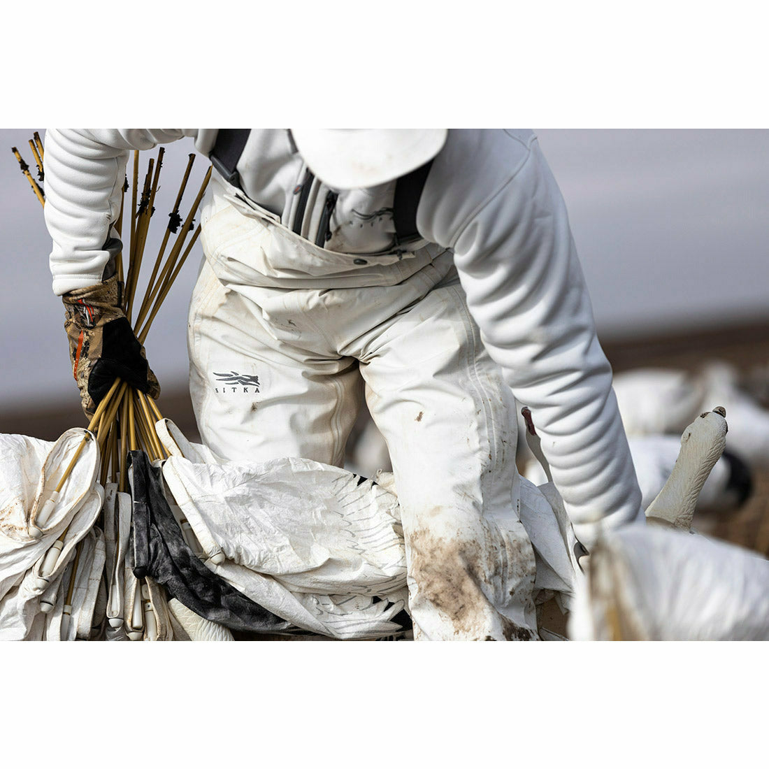 Nodak Bib Pant White