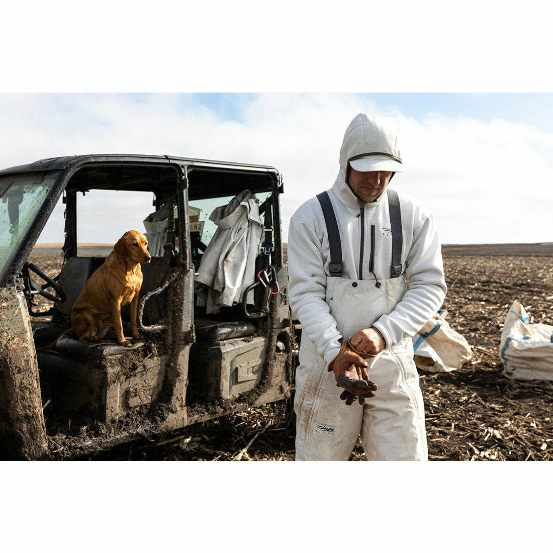 Nodak Bib Pant White