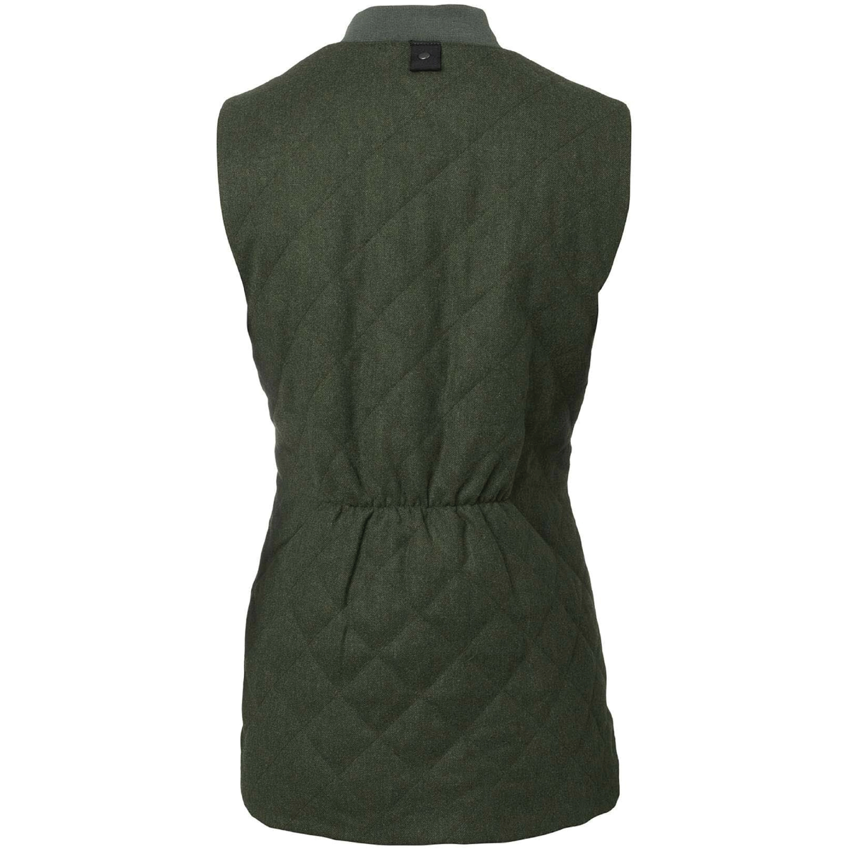 Allington Tweed Vest Women Dark Green
