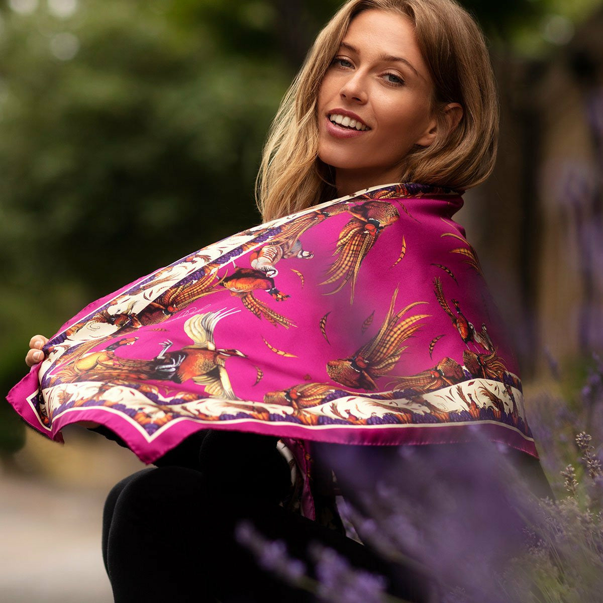 George &amp; Friends Scarf Narrow Magenta