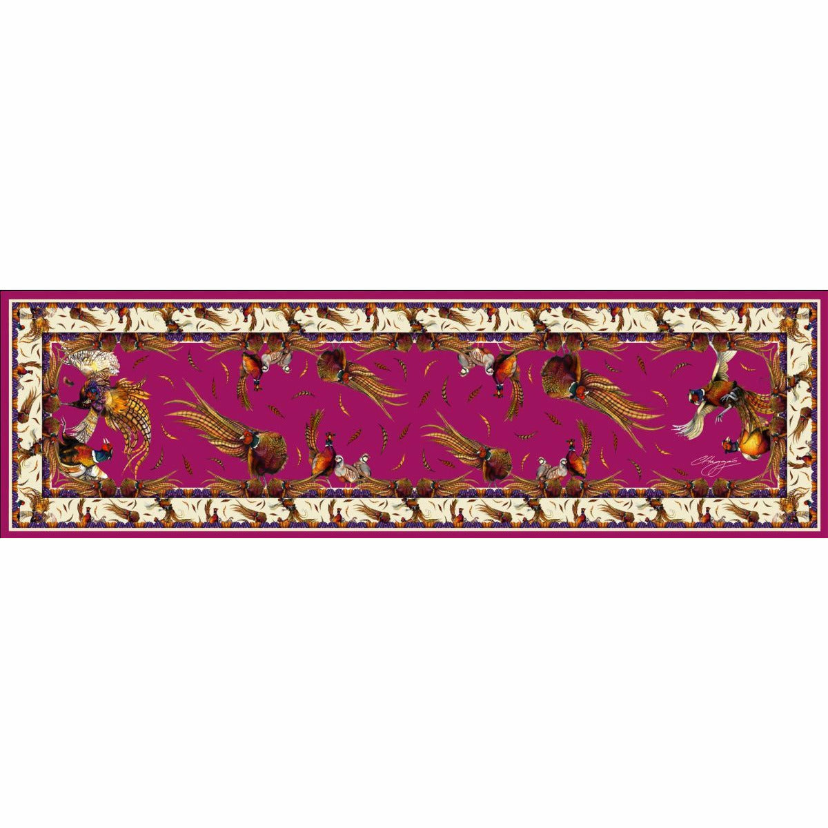 George & Friends Scarf Narrow Magenta