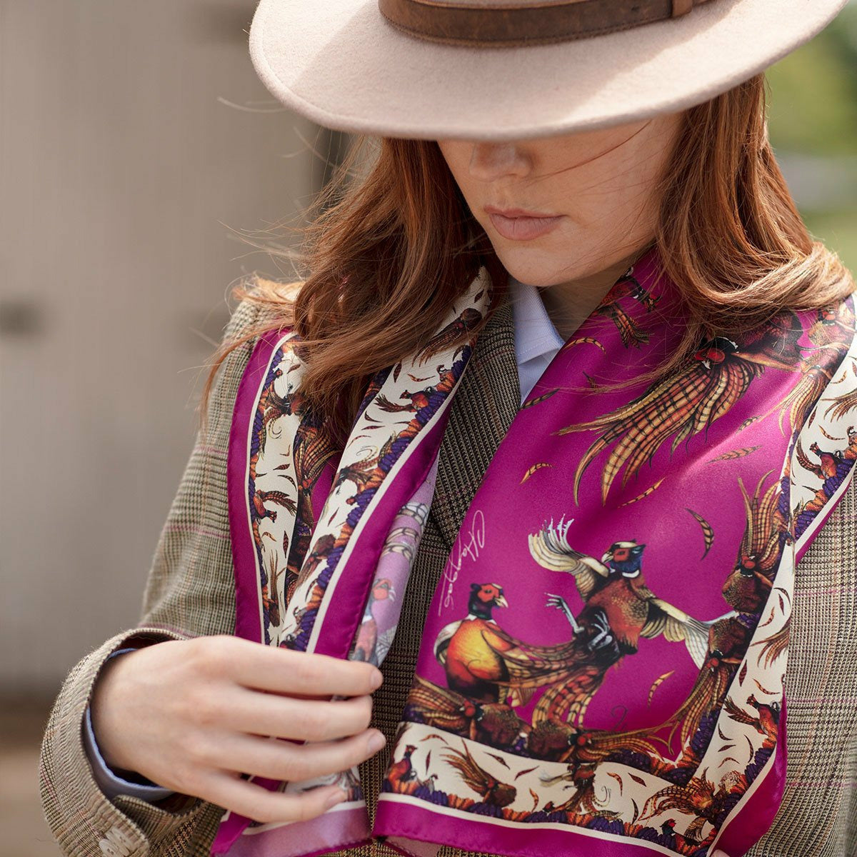 George &amp; Friends Scarf Narrow Magenta