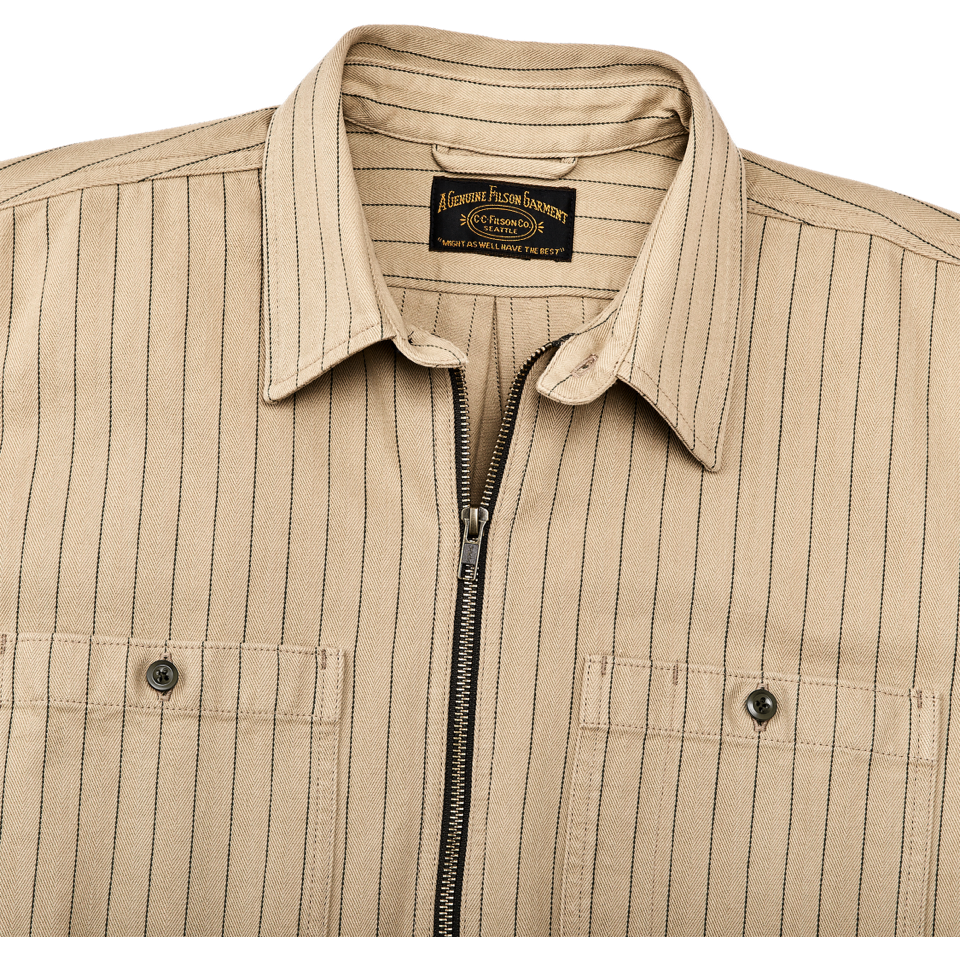 Short Sleeve Mechanic Shirt Tan