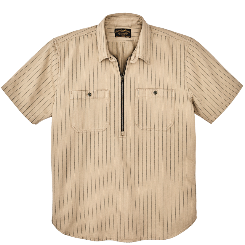 Short Sleeve Mechanic Shirt Tan