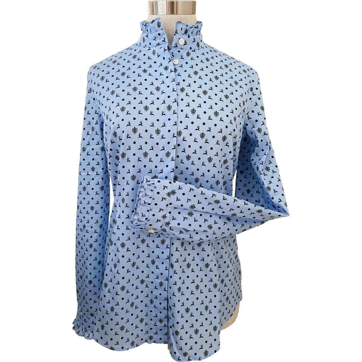 Habsburg Damskjorta Ljusblå