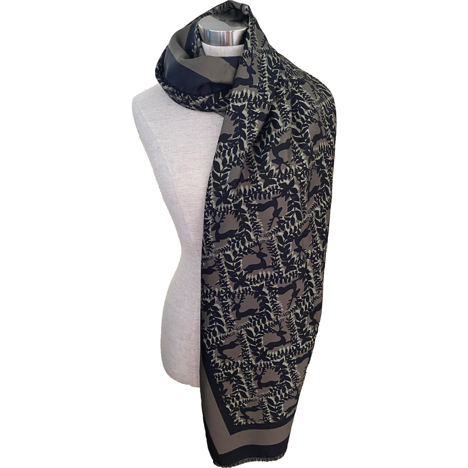 Habsburg Sidensjal Grön