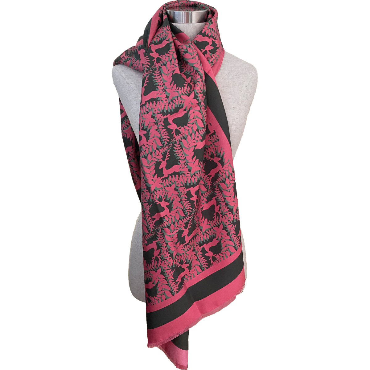 Habsburg Sidensjal Rosa