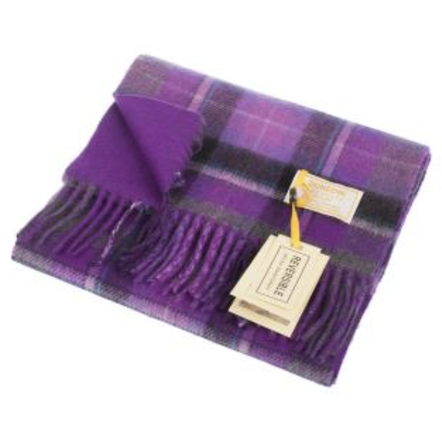 Halsduk Lamull Purple Grey