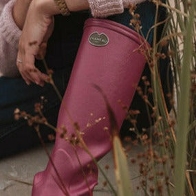 Iris Jersey Lined Boot Rouge