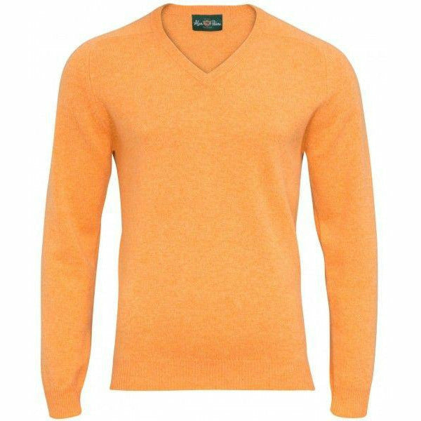 Lamullströja V-Neck Peach Melba