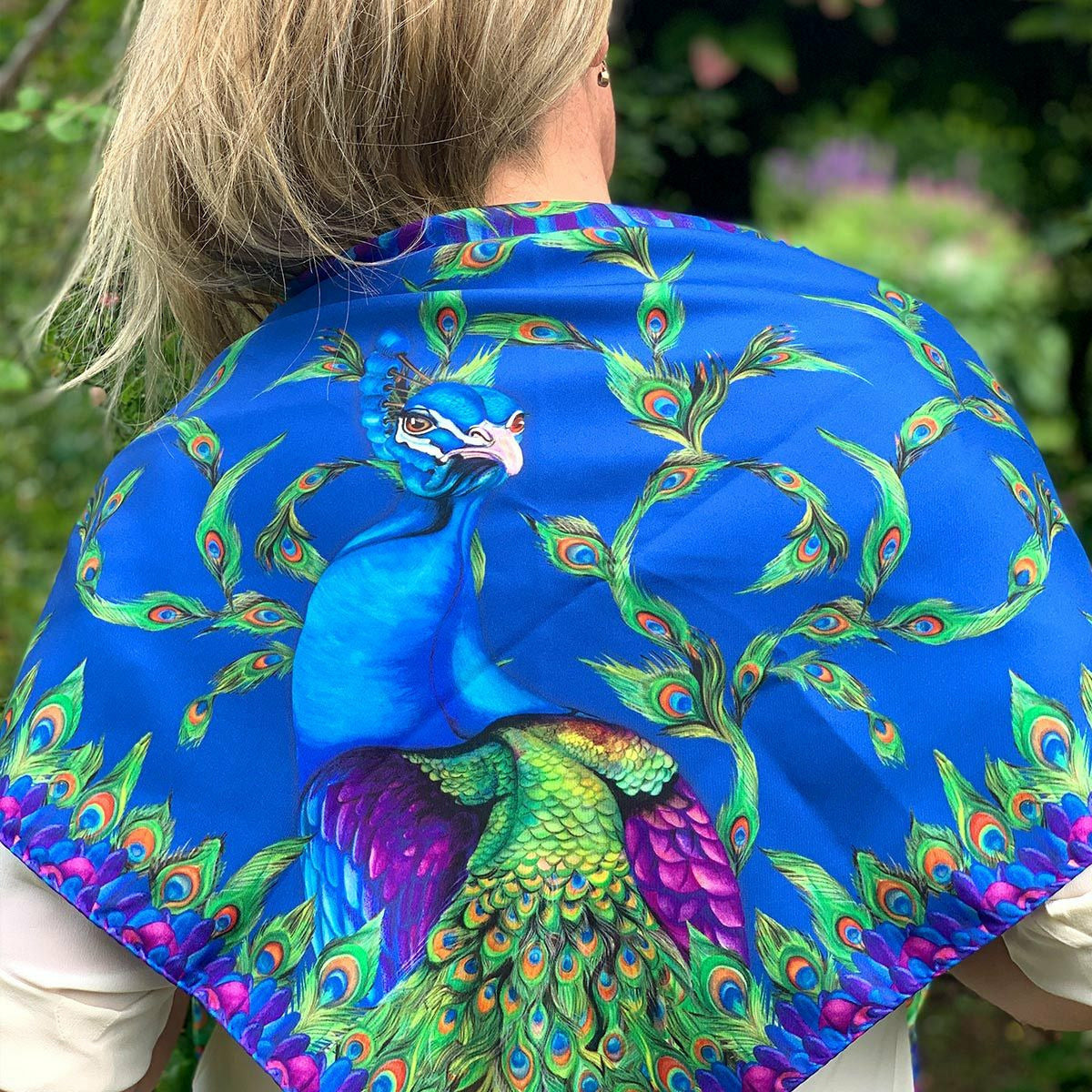 Classic Scarf Marvellous Peacock Blue