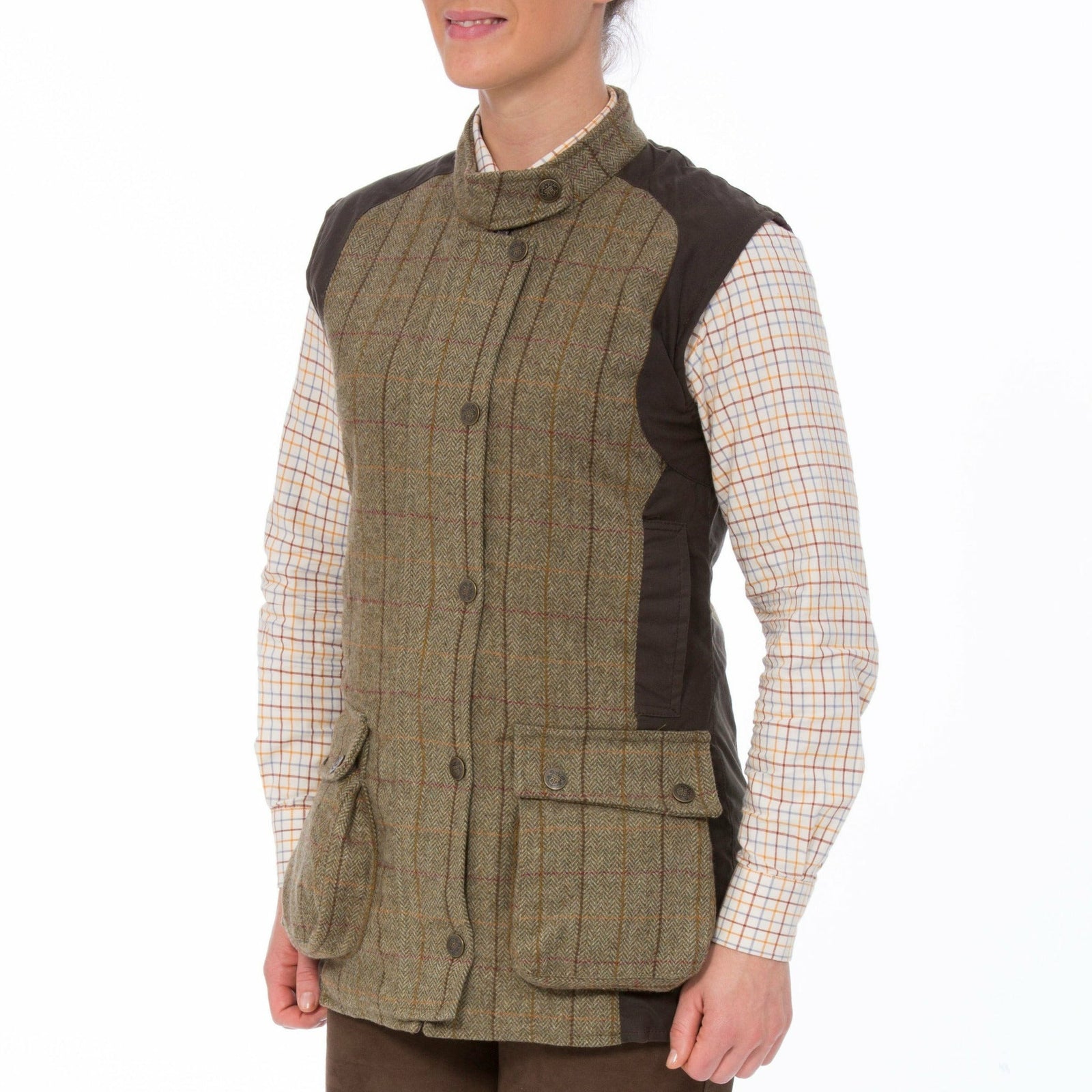 Rutland Ladies Waistcoat Lt Moss