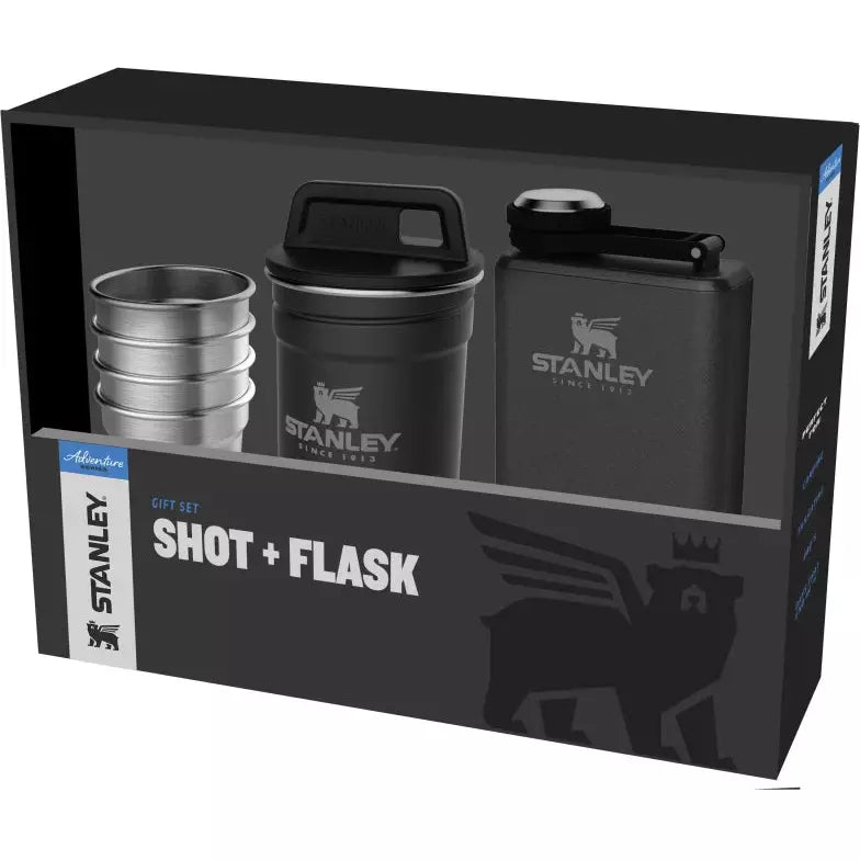 Pre-Party Shotglass + Flask Set