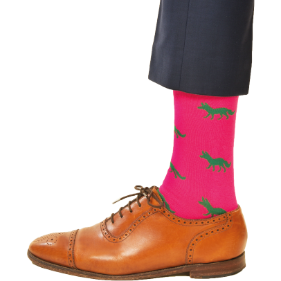 Rosa Strumpa med Räv