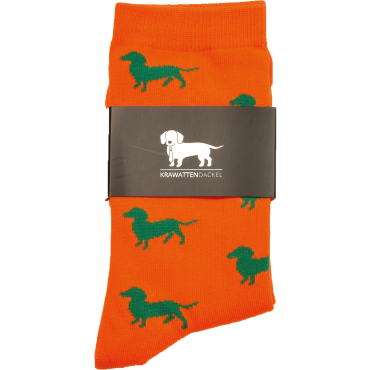 Orange Strumpa med Tax