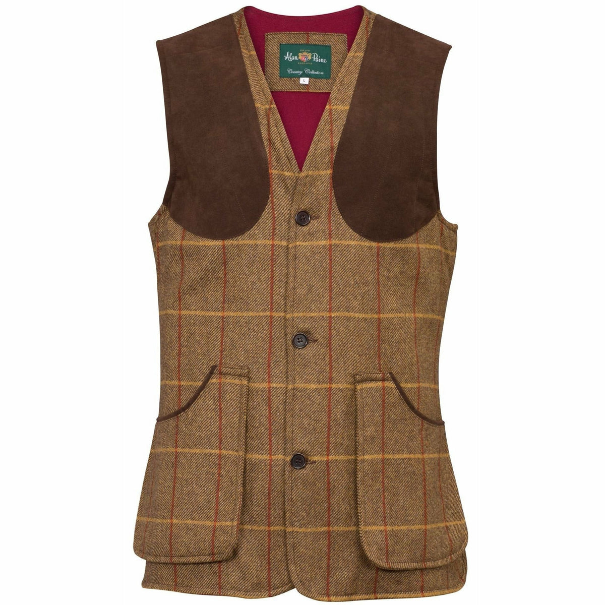 Surrey Shooting Waistcoat Chestnut - STORLEK XL
