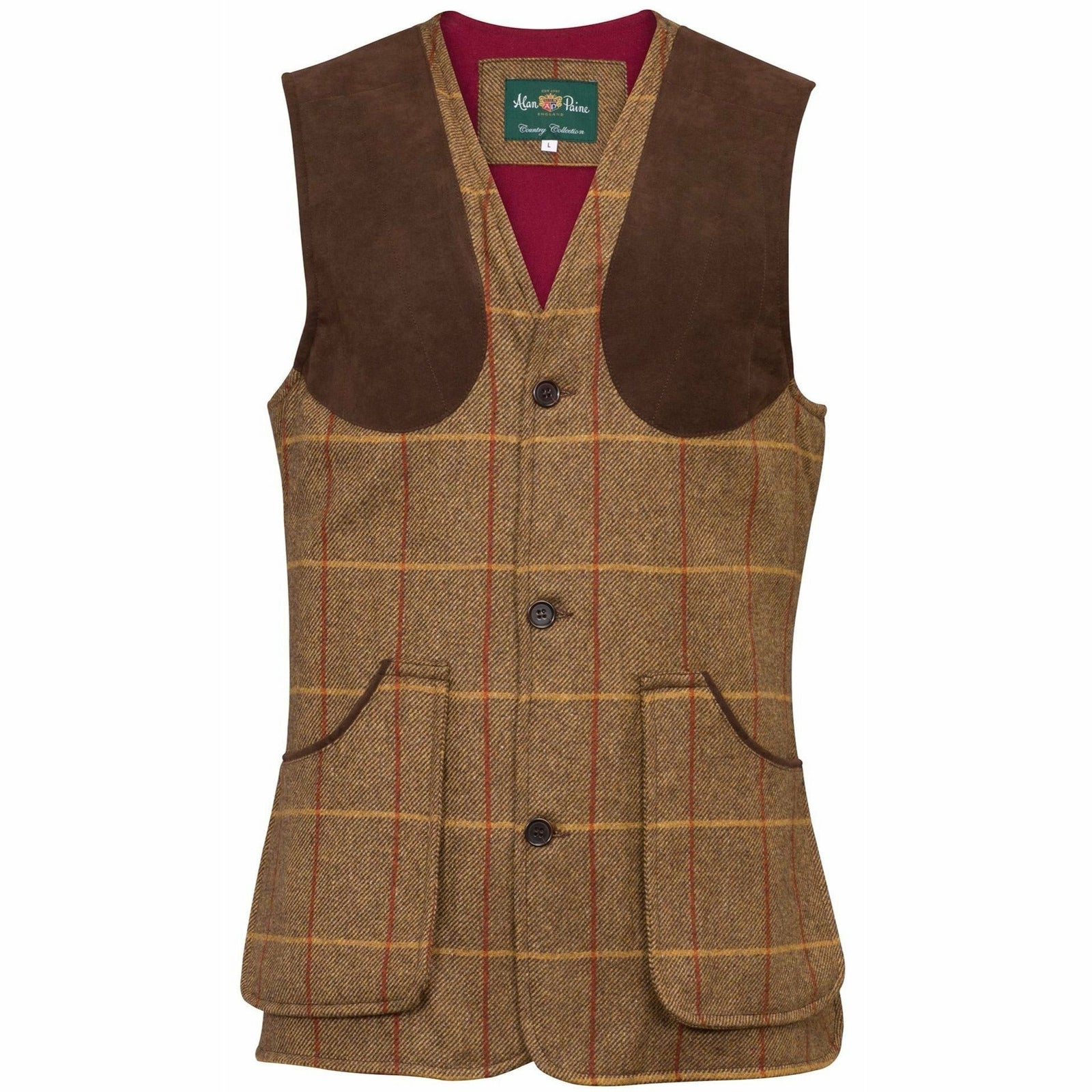 Surrey Shooting Waistcoat Chestnut - STORLEK XL