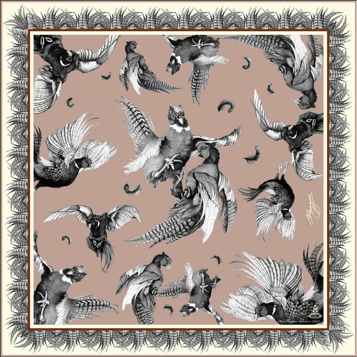 Pocket Square Monochrome Pink