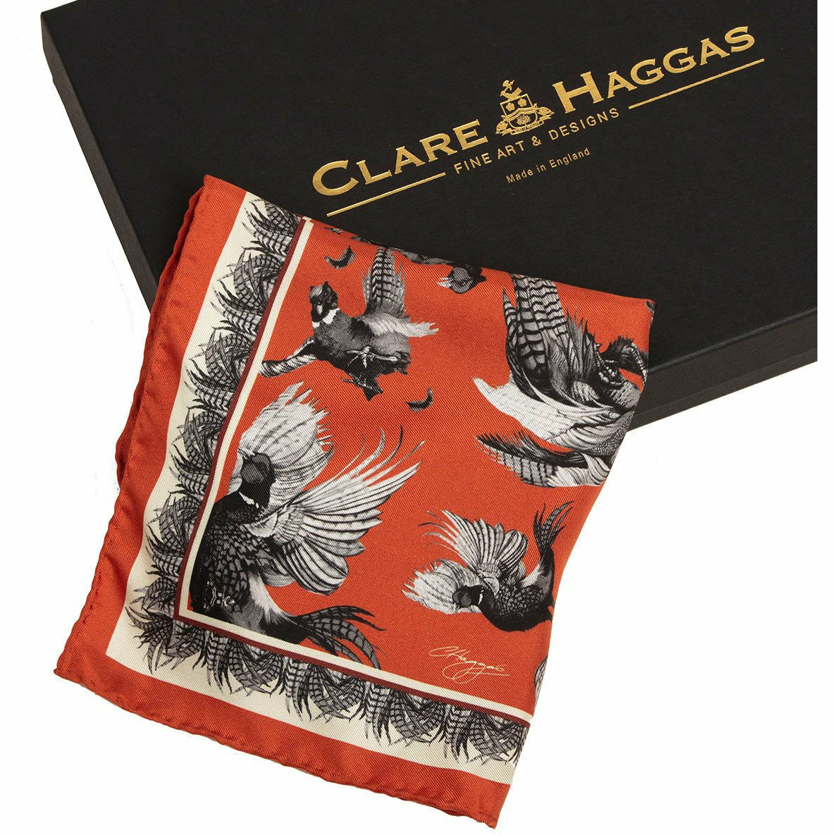 Pocket Square Monochrome Russet