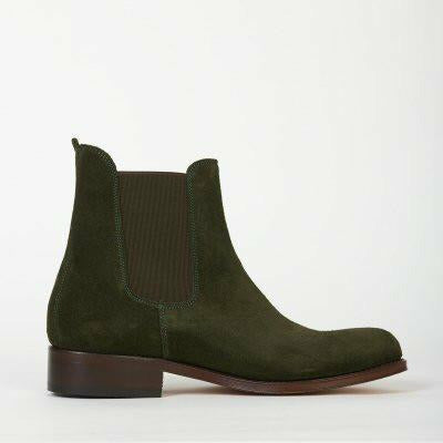 Jodphurs i Grön Mocka