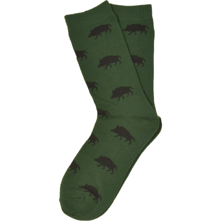 Grön Strumpa med Vildsvin